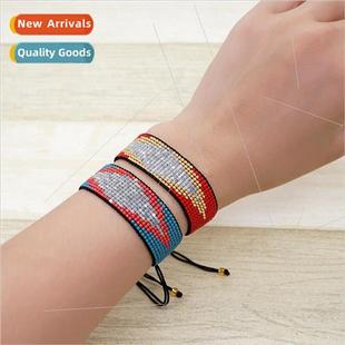 Ethnic Hand Beaded Bohemian Wid Beads Style Millet che Woven