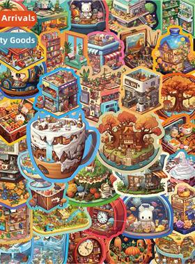 50 cartoon all kinds of microcosmic graffiti stickers decora
