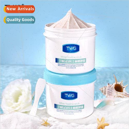 White Vaseline Body Scrub Soften Skin Hydrate Moisturize Cle