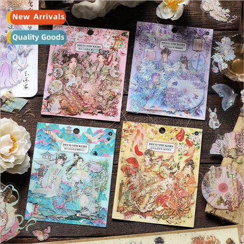 Wind and moon series PET sticker pack ancient  characters cr
