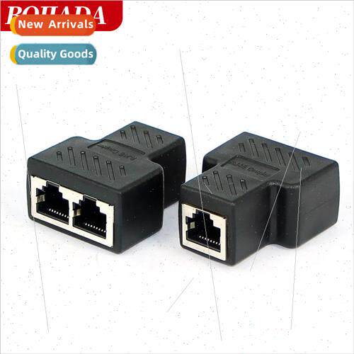 RJ45 network connector network tee header one in two network