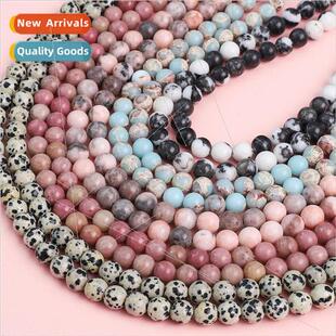 10pcs speckled stone shoushan stone red grained stone round