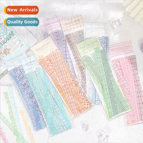 Sticker pack Border frame plaid  series mple plaid handbook