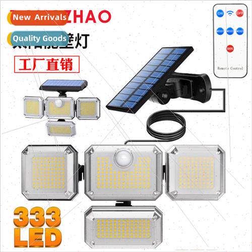 New four head solar wall light LED body sensor light intelli