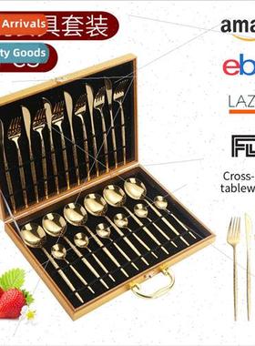 Portugal Knife 适用k and Spoon 24-Piece Set 适用 6 Stainless