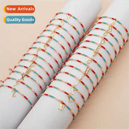 Couple  versatile simple wind jewelry English letters clashi