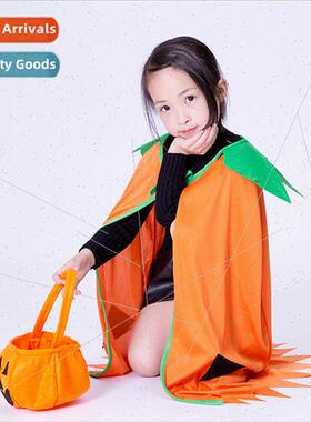 Halloween Pumpkin Cape Cape Adult Child Pumpkin Dress Parent