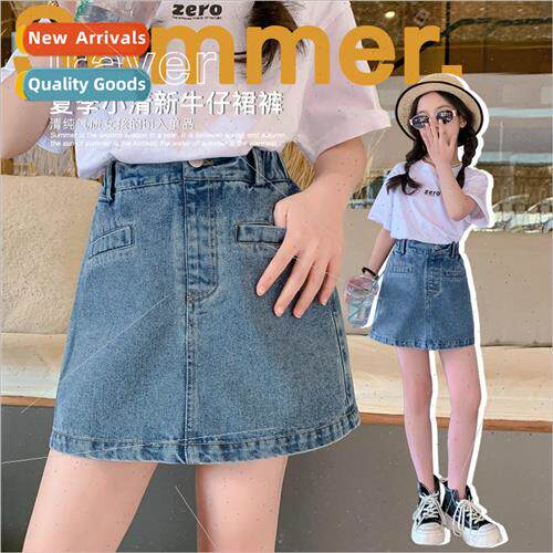 Childrens clothing 2023 new jeans summer  of middle and larg