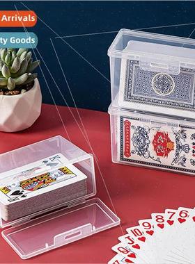Playing Card Organizer Transparent Plastic Boxes Ottoman Gam