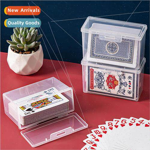 Playing Card Organizer Transparent Plastic Boxes Ottoman Gam