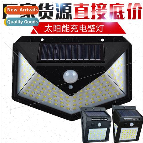 100LED Solar Wall ght Garden ght Rechargeable Wall ght Solar