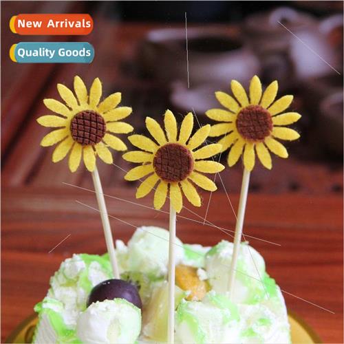 Birthday Cake Decoration Fabric Sunflower Sunflower Insert P