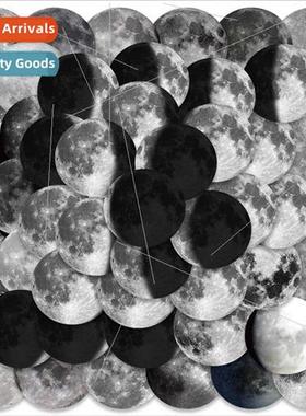 50 pcs of moon phases of cloudy and clear moon full moon sti
