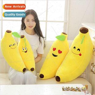 Cartoon fruit pillow lumbar cushion plush toys soft expressi