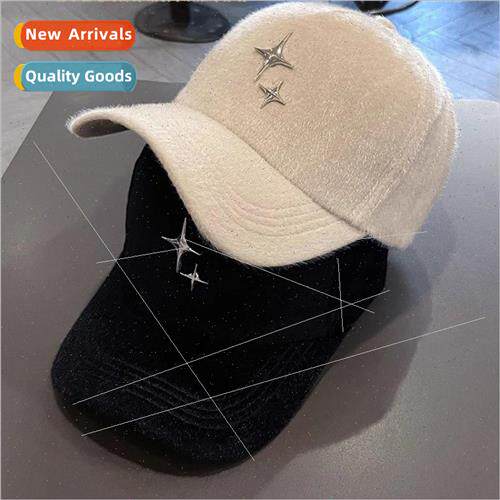 Autumn and winter new cross stars baseball cap Korean wild f