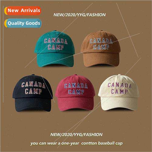 Wind letters soft top baseball cap men fall and winter set c
