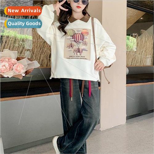 Girls sweater spring and autumn 2023 new适用eign girls chi