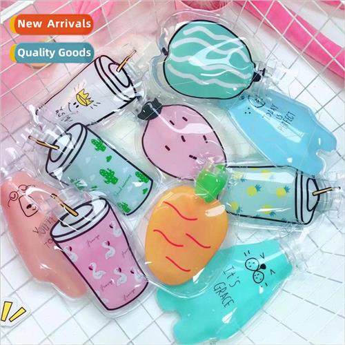 Cartoon mini water filled hot water bag hand warmer pvc jell