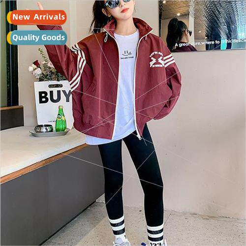 Girls fall jacket 2023 new children Korean  of the blouse ch