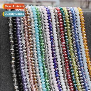 crystal beads wheel DIY bracel 3mm handmade flat