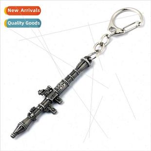 simulation model metal cra keychain bazooka weapon RPG 6cm