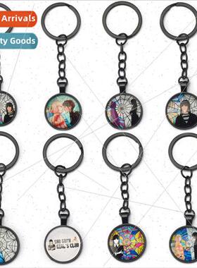 Wednesday Adams family metal keychain pendant pendant car ke