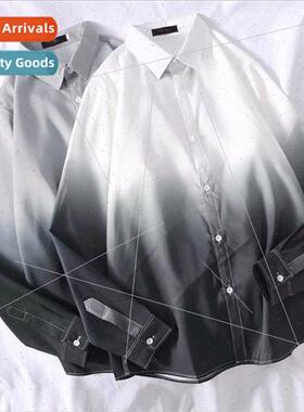 Autumn thin jacket lining Japanese gradient color long-sleev