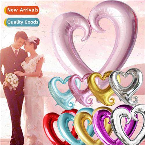 18 inch heart hook hook heart aluminum film balloon valentin
