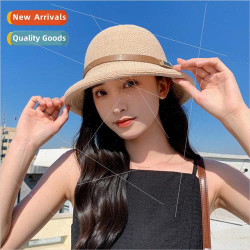 2023 Korea Spring and Autumn new hat female high-grade leath