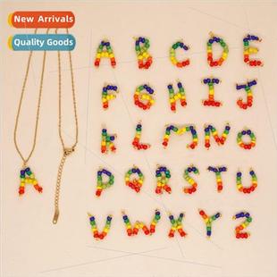 collarbone vacation chain handmade beads New rainbow casual