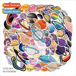 50 new cosmic planets graffiti stickers decorative luggage g