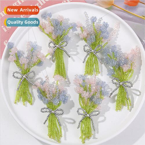 Mori vintage lavender tulip two-color bouquet diy handmade b