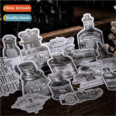 Poets note series stickers vintage  writable diy handbook de