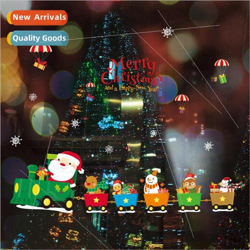 Christmas train New Year childrens room bedside window decor