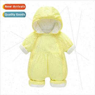 clothes warm thickened Baby baby suit small jumpsui crawling