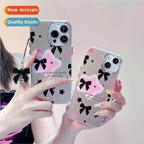 Korean  ins star bow pendant 适用 Apple 12/13ProMax phone ca