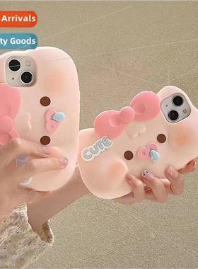 Dull cute snot pig head IPhone14ProMax Silicone Apple 13/12