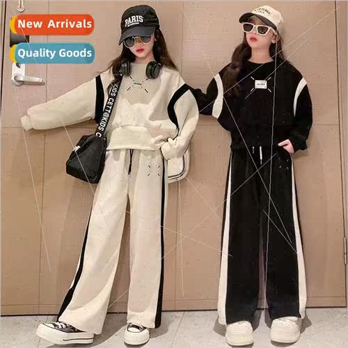 2023 Spring and Autumn new girls suit fall clothing middle a