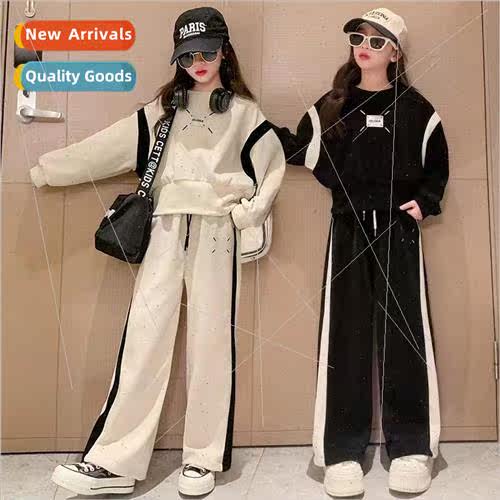 2023 Spring and Autumn new girls suit fall clothing middle a
