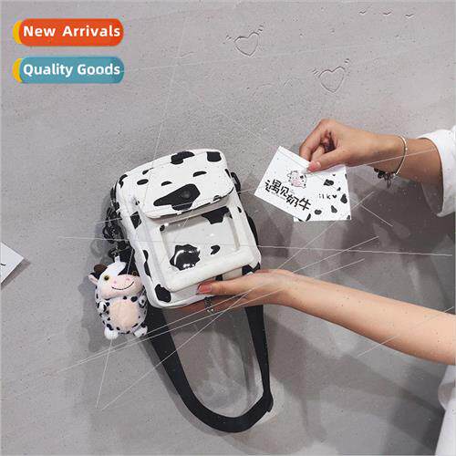 Canvas cow print bag female 2010 new Korean cute girl should