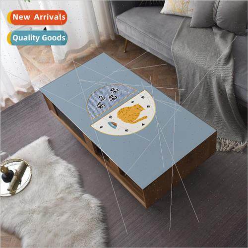 Cartoon desk pad waterproof oil thickened dining table pad e