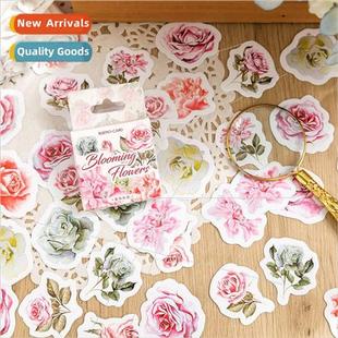 Collection Large Vintage Botanical Dec Boxed Flower Stickers