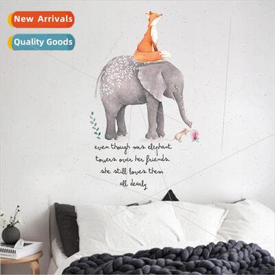 New XL7241 cute fox elephant cartoon wall stickers childrens