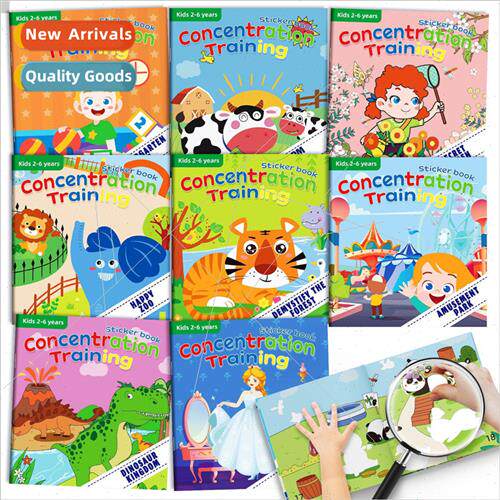 8 Happy Kindergarten Sticker Book Dinosaur Kingdom Happy Far
