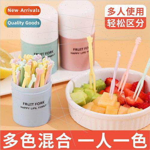 Disposable fruit 适用k set home eating fruit stick cake dess
