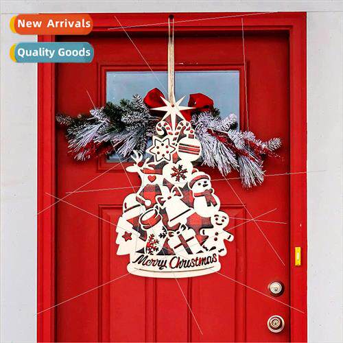 2023 New Christmas Tree Wooden Hanging Christmas Decorations