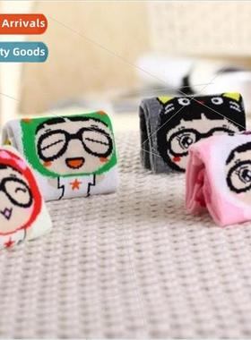 Cartoon socks four pairs of womens socks big eyes colorful s