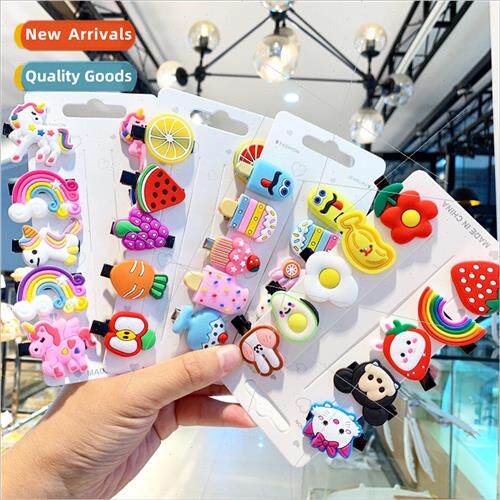 Cute baby hair clips headdress Korean children do not hurt h