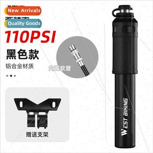 Bicycle pump mini portable pump aluminum alloy with hose pum