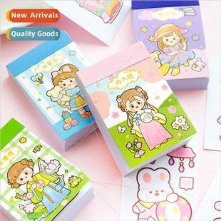 Shimmering peach drawing Message bean book small boo sticker